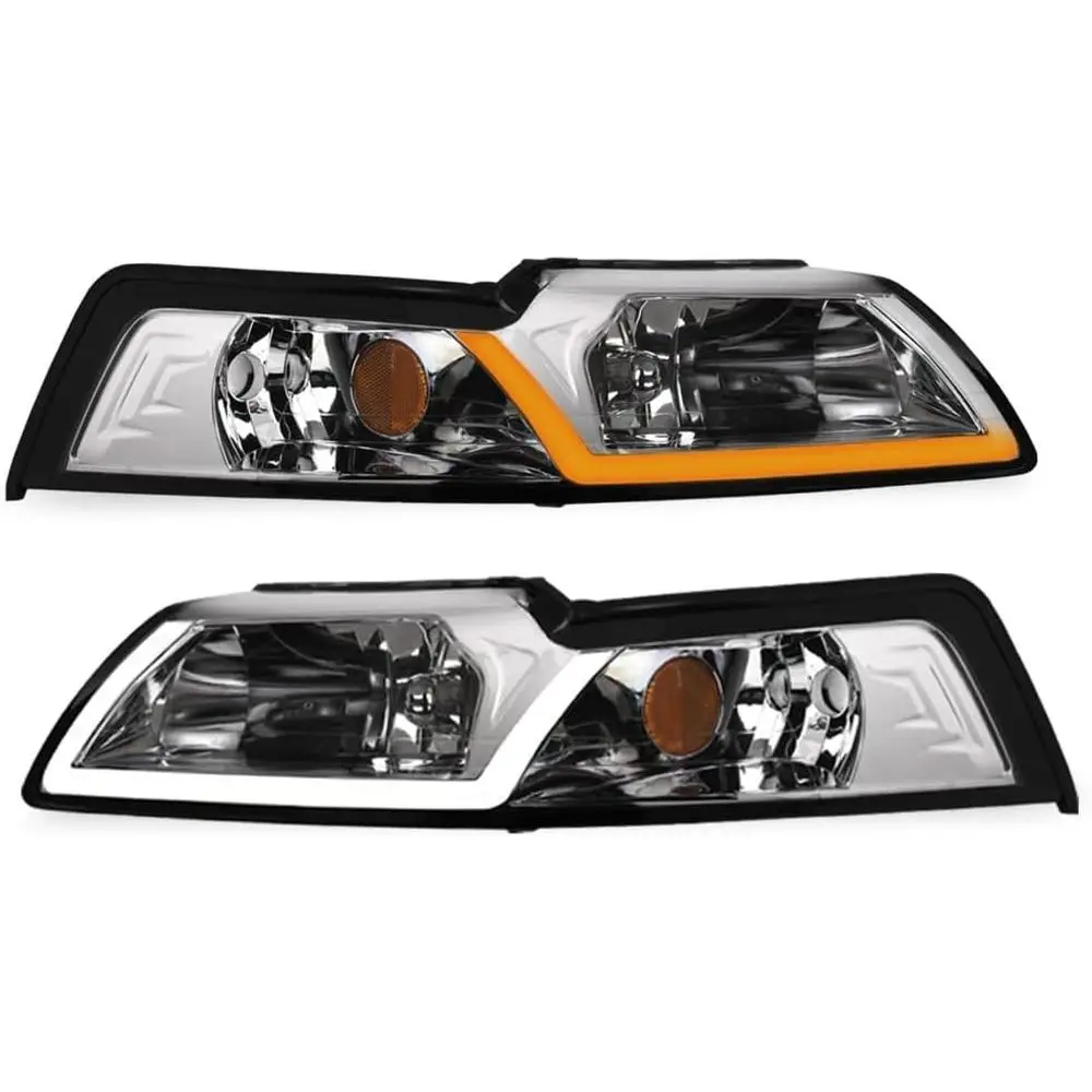 7422440591543 Compatible With 1999-2004 Ford Mustang Switchback Sequential LED Strip Bar Chrome Housing Headlights With Amber Re
7422440591543 Compatible With 1999-2004 Ford Mustang Switchback Sequential LED Strip Bar Chrome Housing Headlights With Amber Re