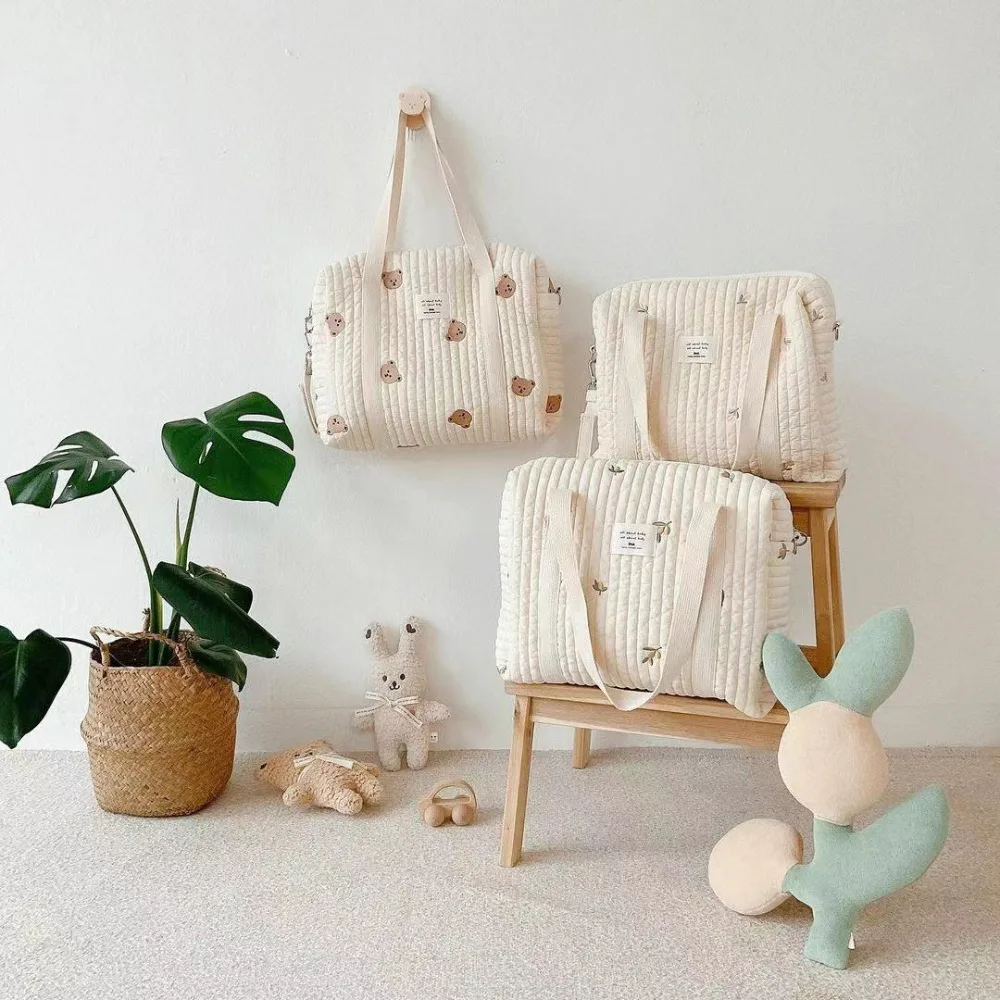 Korean Style Cartoon Mummy Bag Bear Flower Baby Diaper Organizer Lightweight Large Capacity Single Shoulder Bag
Korean Style Cartoon Mummy Bag Bear Flower Baby Diaper Organizer Lightweight Large Capacity Single Shoulder Bag