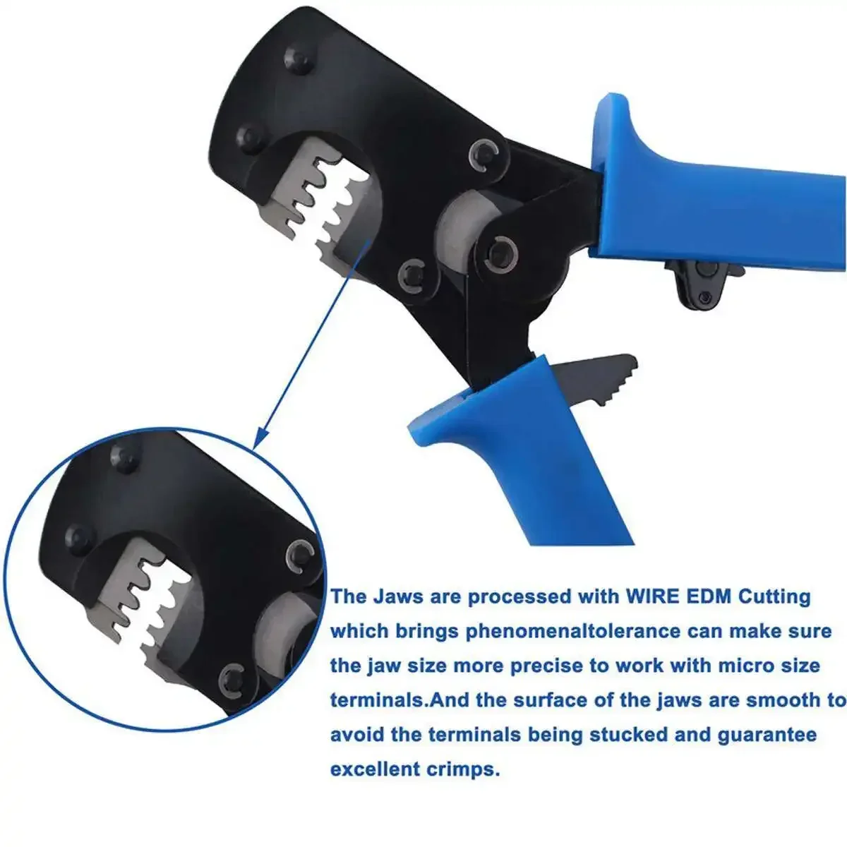 Terminal Crimping Pliers 0.03-0.52mm2 Wire Crimping Pliers Tool Cable Terminals Cutter Tool Set for MOLEX1.25 JST1.25 ZH1.5
Terminal Crimping Pliers 0.03-0.52mm2 Wire Crimping Pliers Tool Cable Terminals Cutter Tool Set for MOLEX1.25 JST1.25 ZH1.5