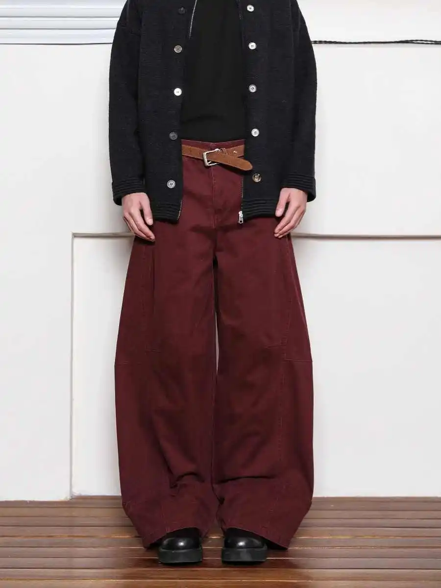 2025 Vintage Women Burgundy Jeans High Waist Y2K Designed American Style Streetwear Denim Pants Casual Female 90S Trousers
2025 Vintage Women Burgundy Jeans High Waist Y2K Designed American Style Streetwear Denim Pants Casual Female 90S Trousers