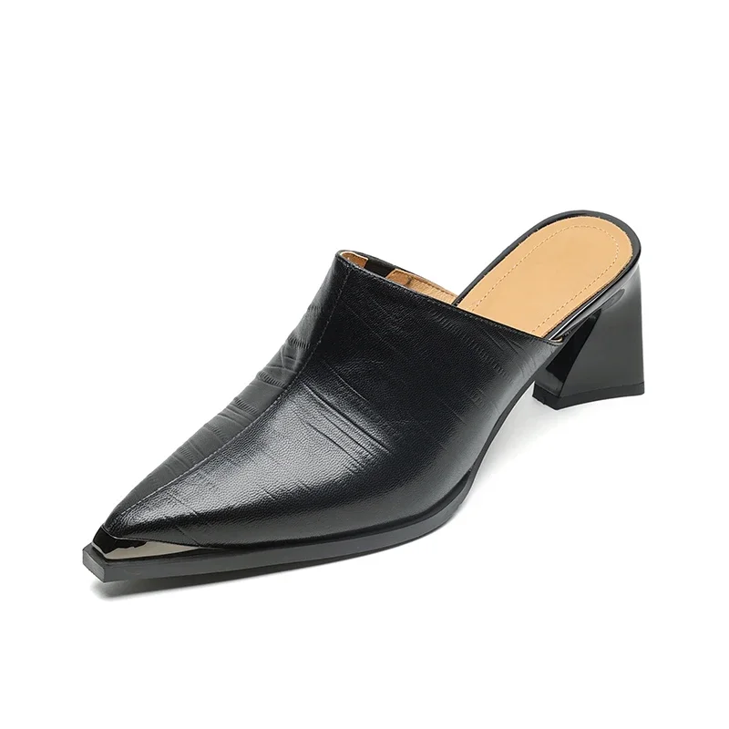 2025 Fashion Slingback Women Pumps Shoes Pointed Toe High Heels Genuine Leather Slip-On Office Shoes Dress 34-40 Slippers Women
2025 Fashion Slingback Women Pumps Shoes Pointed Toe High Heels Genuine Leather Slip-On Office Shoes Dress 34-40 Slippers Women