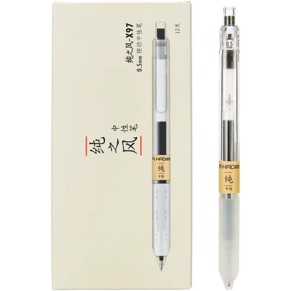 Fine Point Retractable Gel Ink Pens 0.5mm Black Gel Pen Smooth Writing Office School Supplies Stationery 12 Pack Set
Fine Point Retractable Gel Ink Pens 0.5mm Black Gel Pen Smooth Writing Office School Supplies Stationery 12 Pack Set