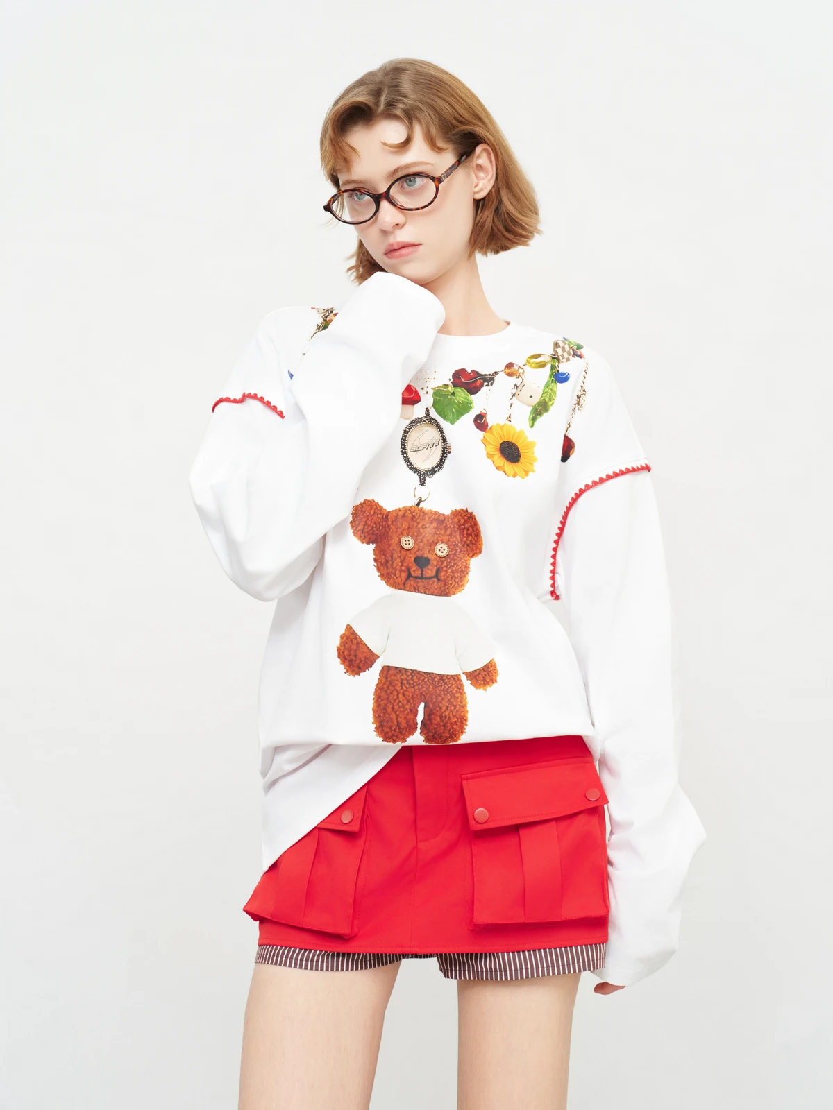 Sofitte Long Sve T-irt ex Loose Fit Printed Bear Design Casual Wear Cotton 00% Autumn Season Faion Couple's Choice
Sofitte Long Sve T-irt ex Loose Fit Printed Bear Design Casual Wear Cotton 00% Autumn Season Faion Couple's Choice