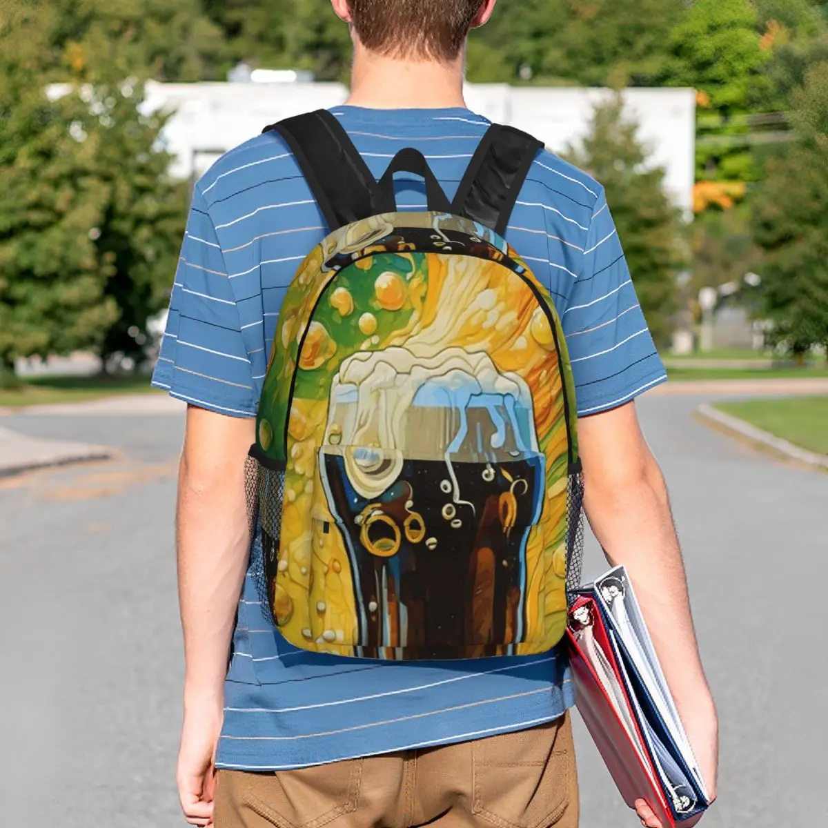 Beer Glass And Hops And Foam Backpack Student BookBag Children School Bag Laptop Shoulder Bags for Men Women
Beer Glass And Hops And Foam Backpack Student BookBag Children School Bag Laptop Shoulder Bags for Men Women