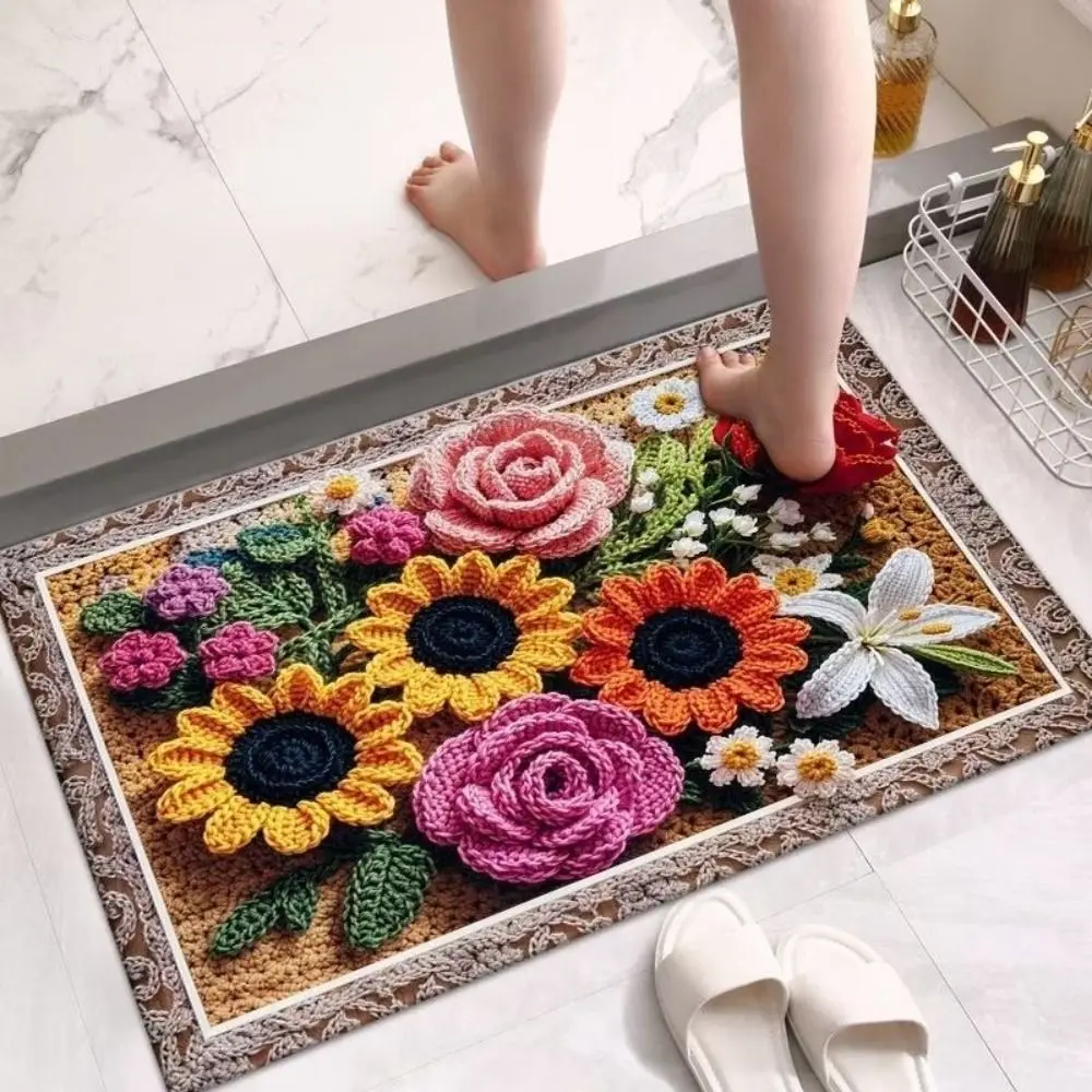 Special-shaped Flower Carpet Non-slip Soft Peony Floor Mat 40x60cm/50x80cm Absorbent Door Gasket
Special-shaped Flower Carpet Non-slip Soft Peony Floor Mat 40x60cm/50x80cm Absorbent Door Gasket