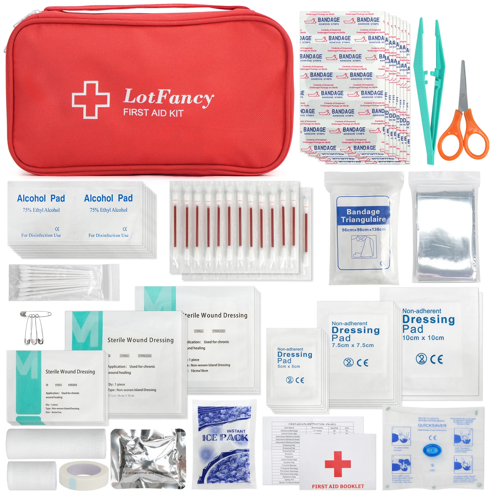 130PCS First Aid Kit, Compact for Emergency at Home, Outdoors, Car, Camping, Workplace, Hiking & Survival
130PCS First Aid Kit, Compact for Emergency at Home, Outdoors, Car, Camping, Workplace, Hiking & Survival