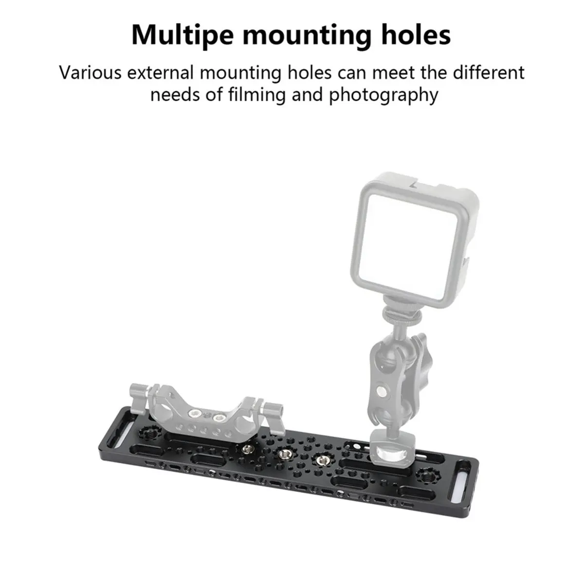 New Electronics Multi Purpose Extend Cheese Plate with 1/4" 3/8" Through Hole 1/4" Female to 3/8" Male Adapter for Photography S
New Electronics Multi Purpose Extend Cheese Plate with 1/4" 3/8" Through Hole 1/4" Female to 3/8" Male Adapter for Photography S