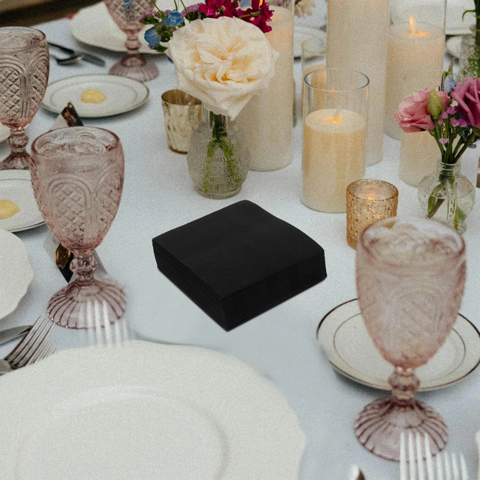 25pcs Black Cocktail Napkins Soft Square Bar Napkin For Parties Weddings Restaurants Dessert Napkins Heavy Duty Cleaning
25pcs Black Cocktail Napkins Soft Square Bar Napkin For Parties Weddings Restaurants Dessert Napkins Heavy Duty Cleaning