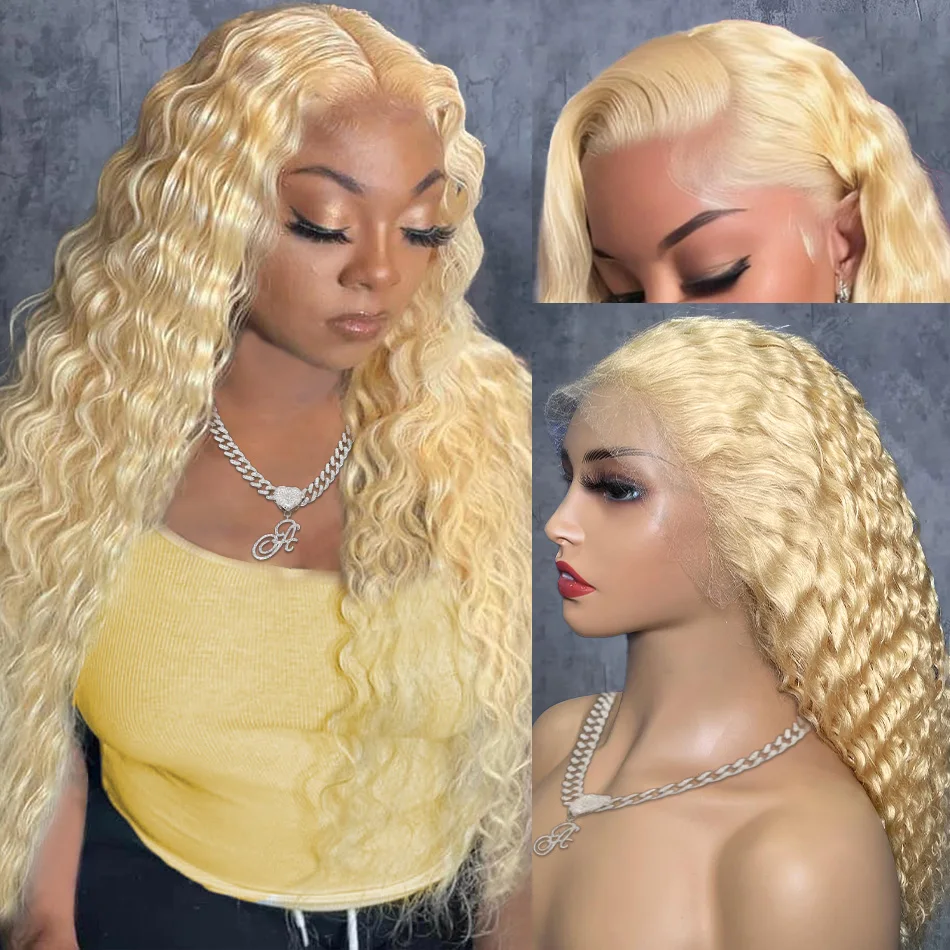 613 Hd Lace Wig 13X6 Human Hair 30 Inch Honey Blonde Curly Deep Water Wave 13X4 Brazilian Transparent Lace Front Wigs For Women
613 Hd Lace Wig 13X6 Human Hair 30 Inch Honey Blonde Curly Deep Water Wave 13X4 Brazilian Transparent Lace Front Wigs For Women