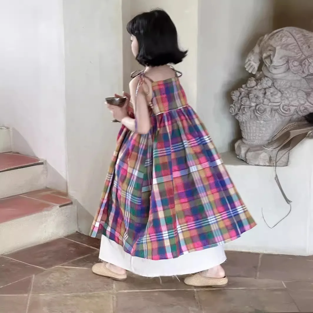 Children Skirt 2024 Summer Korean Style Baby Girls Plaid Halter Dress Children Casual Colorful Sundress Baby Girl Fashion Dress
Children Skirt 2024 Summer Korean Style Baby Girls Plaid Halter Dress Children Casual Colorful Sundress Baby Girl Fashion Dress