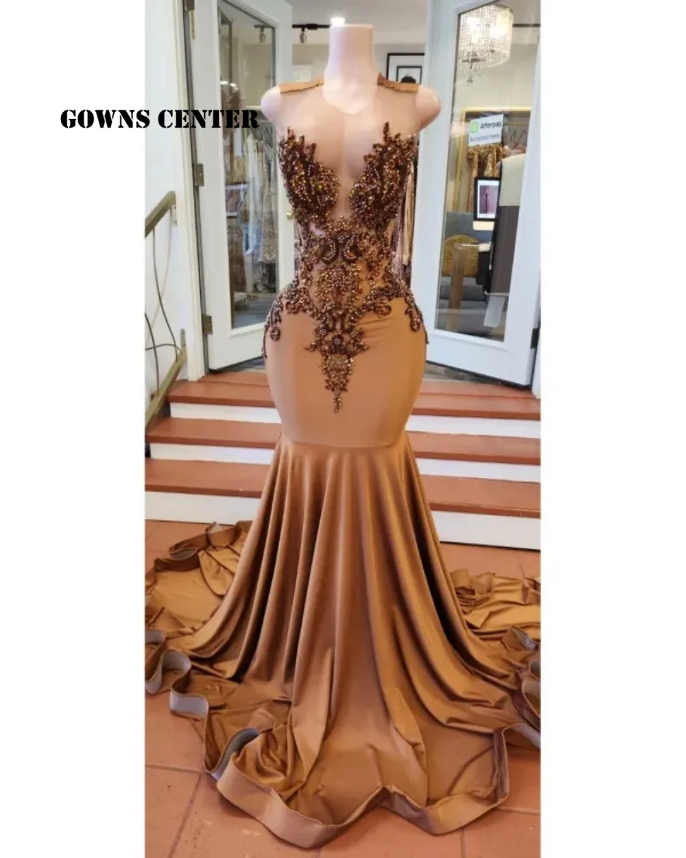 Brown Diamond Mermaid Prom Dresses For Blackgirl Gown Aso Ebi Black Girl Birthday Wedding Party Dress Customized
Brown Diamond Mermaid Prom Dresses For Blackgirl Gown Aso Ebi Black Girl Birthday Wedding Party Dress Customized