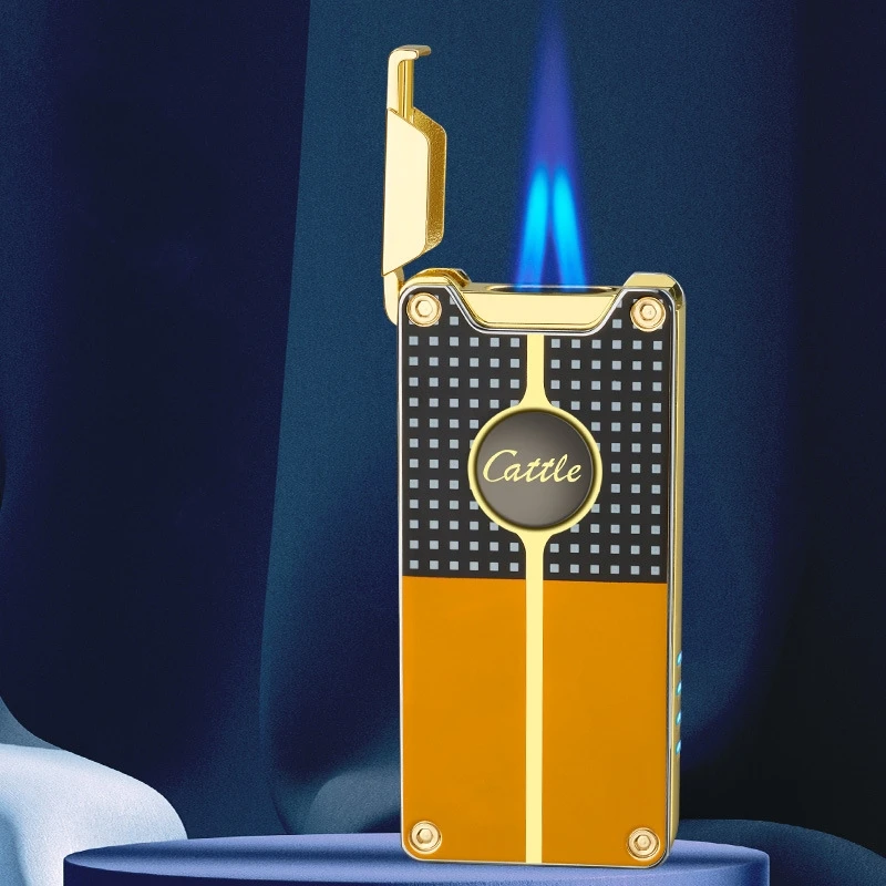 Металлическая ветрозащитная Бутановая газовая зажигалка с двойным пламенем, зажигалка для сигар со светодиодным индикатором мощности, электронное Индукционное зажигание, Модная креативная зажигалка
Металлическая ветрозащитная Бутановая газовая зажигалка с двойным пламенем, зажигалка для сигар со светодиодным индикатором мощности, электронное Индукционное зажигание, Модная креативная зажигалка
