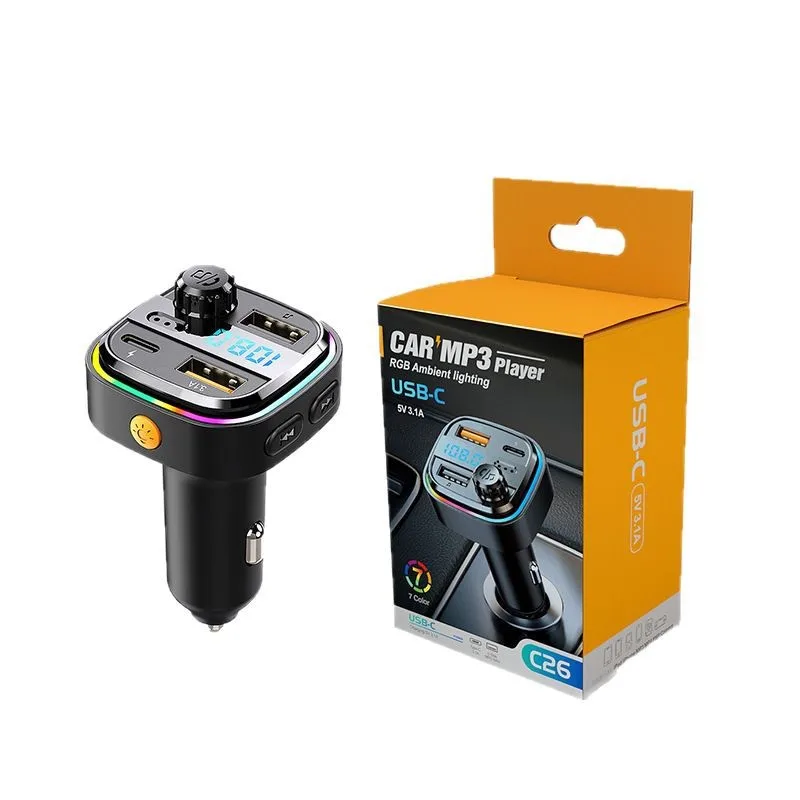 New Bluetooth MP3 Car FM Frequency Digital Display Charger Player Car Cigarette Lighter Fast Charging Car Charger
New Bluetooth MP3 Car FM Frequency Digital Display Charger Player Car Cigarette Lighter Fast Charging Car Charger