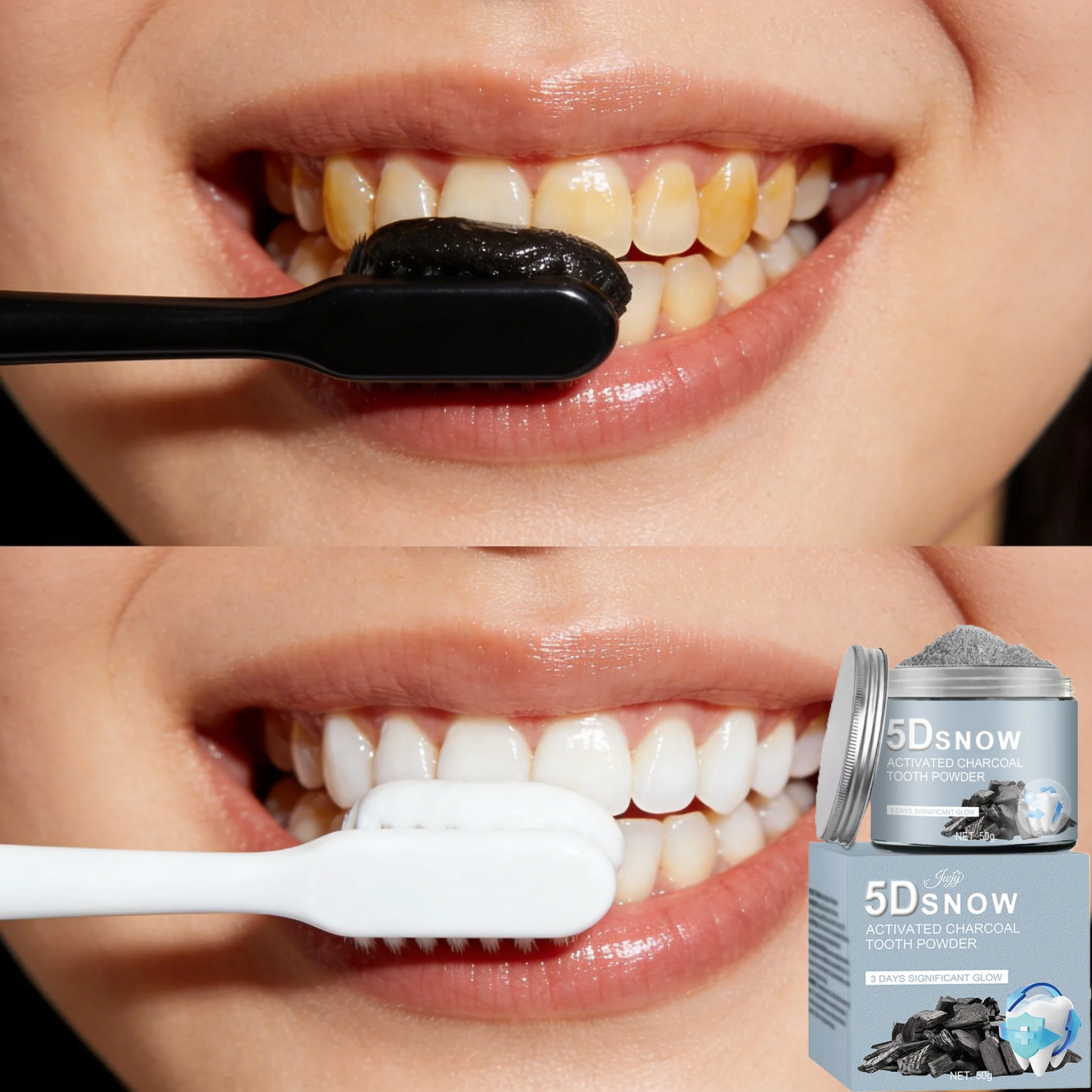 Порошок для зубных щеток с бамбуковым углем - глубокая очистка для мужчин и женщин, освежает дыхание, зубная паста для ежедневного использования
Порошок для зубных щеток с бамбуковым углем - глубокая очистка для мужчин и женщин, освежает дыхание, зубная паста для ежедневного использования