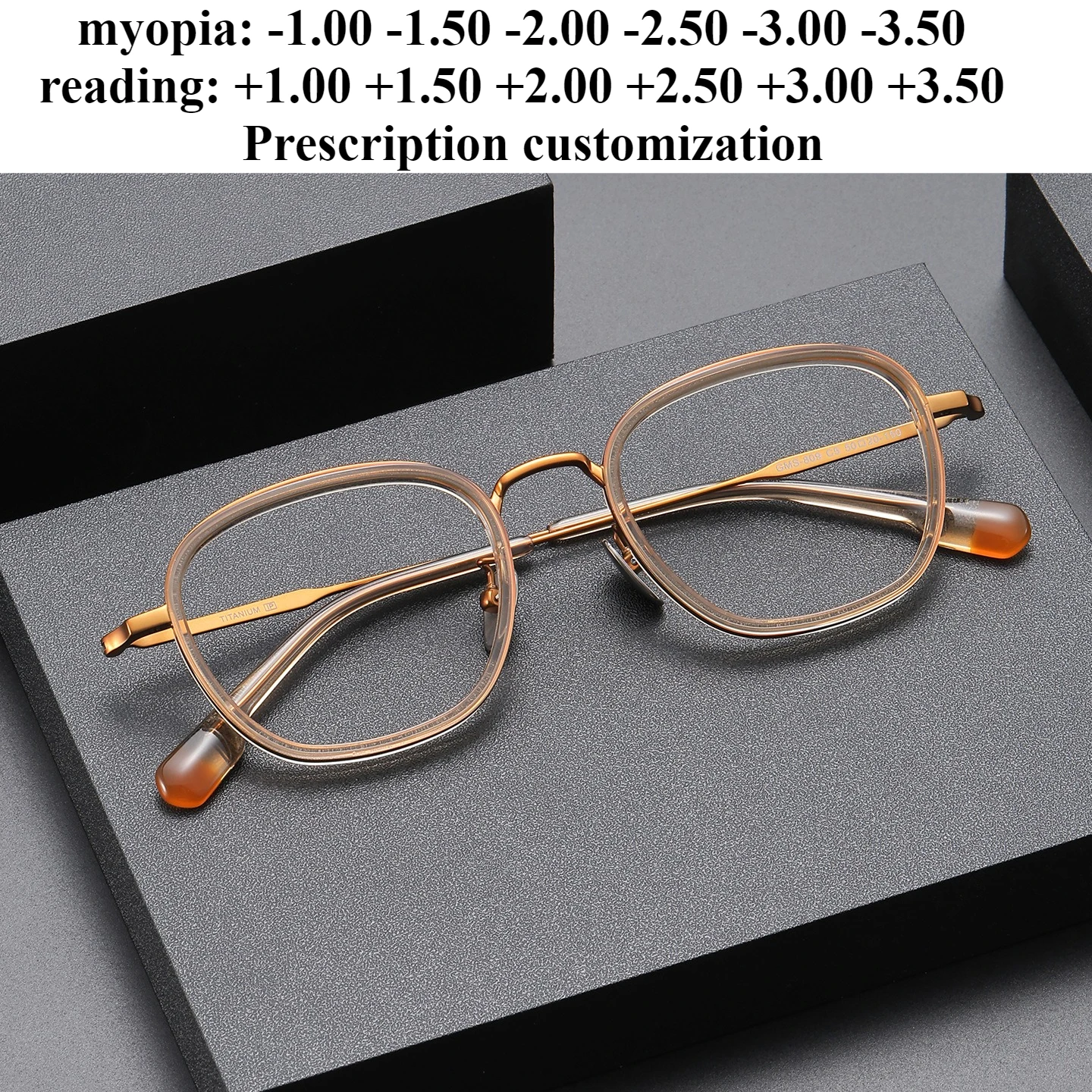 50mm Ultra-light retro Pure Titanium Frame Myopia Glasses Frame Male Anti-blue Light Reading Eyeglasses +1.00 +1.50
50mm Ultra-light retro Pure Titanium Frame Myopia Glasses Frame Male Anti-blue Light Reading Eyeglasses +1.00 +1.50