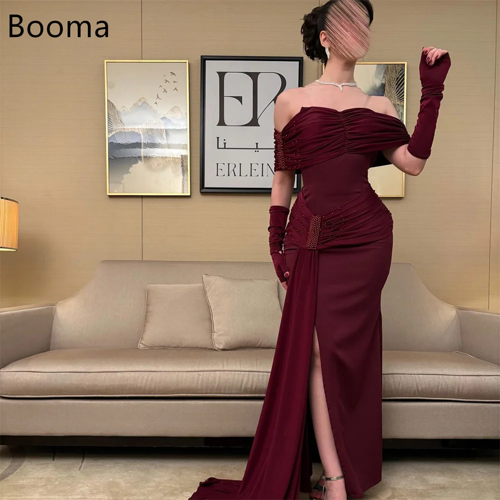 Booma Mermaid Off The Shoulder Pleat Classic Dresses Formal Party Gowns for Women Crystal Simple Prom Gown Customize
Booma Mermaid Off The Shoulder Pleat Classic Dresses Formal Party Gowns for Women Crystal Simple Prom Gown Customize
