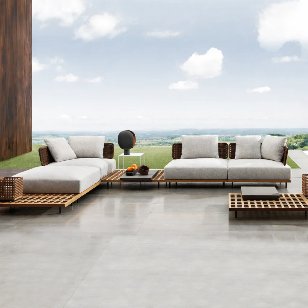 Garden Patio Set Luxury Outdoor Furniture Garden Wood Outdoor Leisure Balcony Sofa Modern Villa Outdoor Sofa
Garden Patio Set Luxury Outdoor Furniture Garden Wood Outdoor Leisure Balcony Sofa Modern Villa Outdoor Sofa