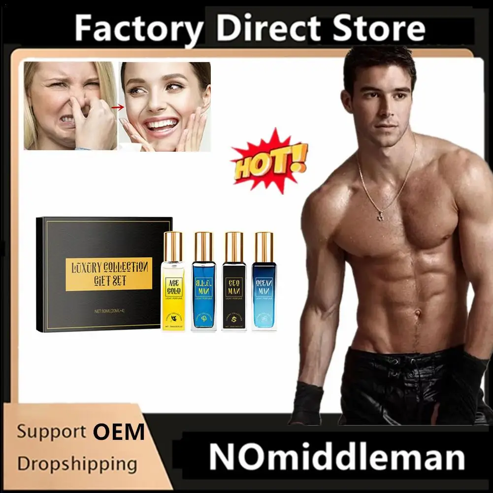 Men Perfume Spray Gift Box Four Piece Set Lasting Fragrance Cologne Ocean Scent Attracting Women Fresh Natural Charming Perfume
Men Perfume Spray Gift Box Four Piece Set Lasting Fragrance Cologne Ocean Scent Attracting Women Fresh Natural Charming Perfume