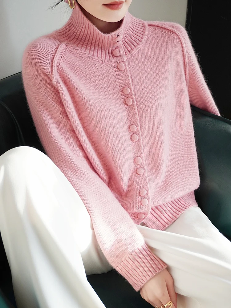 Turtleneck Cardigan Sweater Women Spring Autumn Women Clothing Long Sleeve Solid Sweater Single-breasted Knitwear Cardigans
Turtleneck Cardigan Sweater Women Spring Autumn Women Clothing Long Sleeve Solid Sweater Single-breasted Knitwear Cardigans
