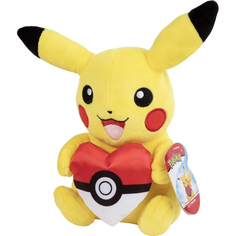 Покемон 8 дюймов Пикачу с сердечком Poke Ball, качественная плюшевая мягкая игрушка в подарок для детей, мальчиков и девочек
Покемон 8 дюймов Пикачу с сердечком Poke Ball, качественная плюшевая мягкая игрушка в подарок для детей, мальчиков и девочек