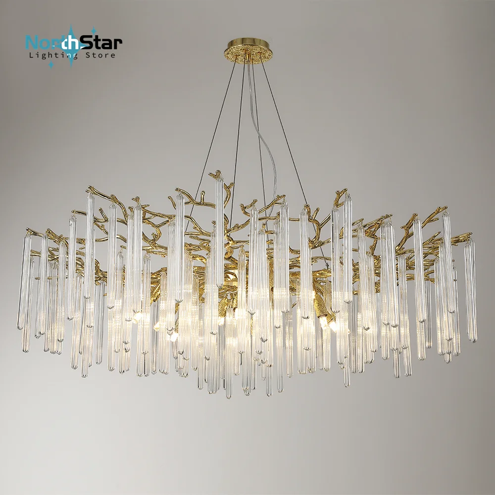 American Lustre LED Crystal Ceiling Chandeliers Living Dining Room Art Strip Branch Pendant Lamps Villa Hall Hanging Light Decor
American Lustre LED Crystal Ceiling Chandeliers Living Dining Room Art Strip Branch Pendant Lamps Villa Hall Hanging Light Decor