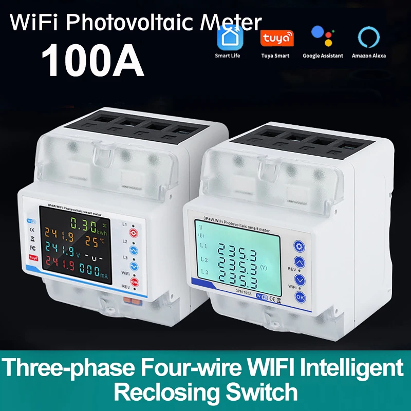 100A WIFI 3-Phase 4 Wire Reclosing Over/Undervoltage Protection Switch with Digital LED Display Intelligent Reclosure Protector
100A WIFI 3-Phase 4 Wire Reclosing Over/Undervoltage Protection Switch with Digital LED Display Intelligent Reclosure Protector