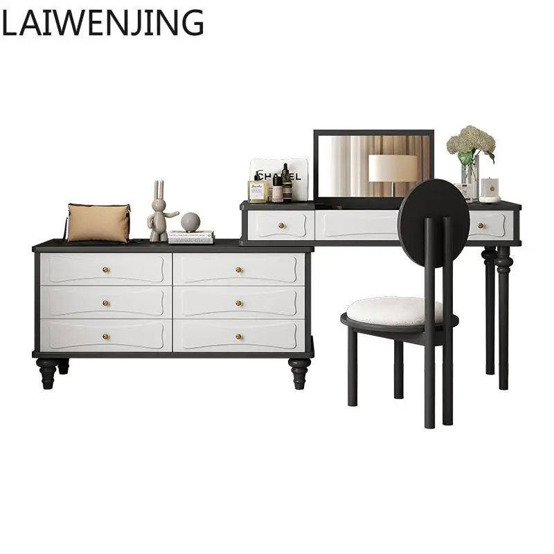 MJY American chest integrated medieval style bedroom solid wood flip mirror makeup table
MJY American chest integrated medieval style bedroom solid wood flip mirror makeup table