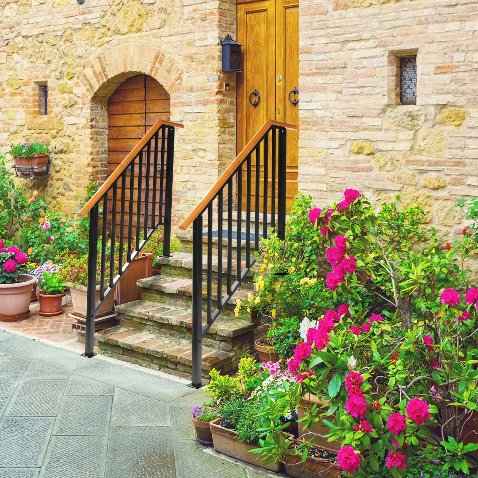 Handrails for Outdoor Steps 4 Step Railing Steel Metal Hand Rails for Porch
Handrails for Outdoor Steps 4 Step Railing Steel Metal Hand Rails for Porch