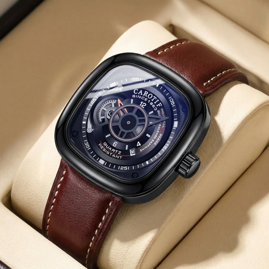 1pcs Men's blue dial alloy strap vintage fashion open heart fashion details Quartz Watch for daily business party holiday
1pcs Men's blue dial alloy strap vintage fashion open heart fashion details Quartz Watch for daily business party holiday