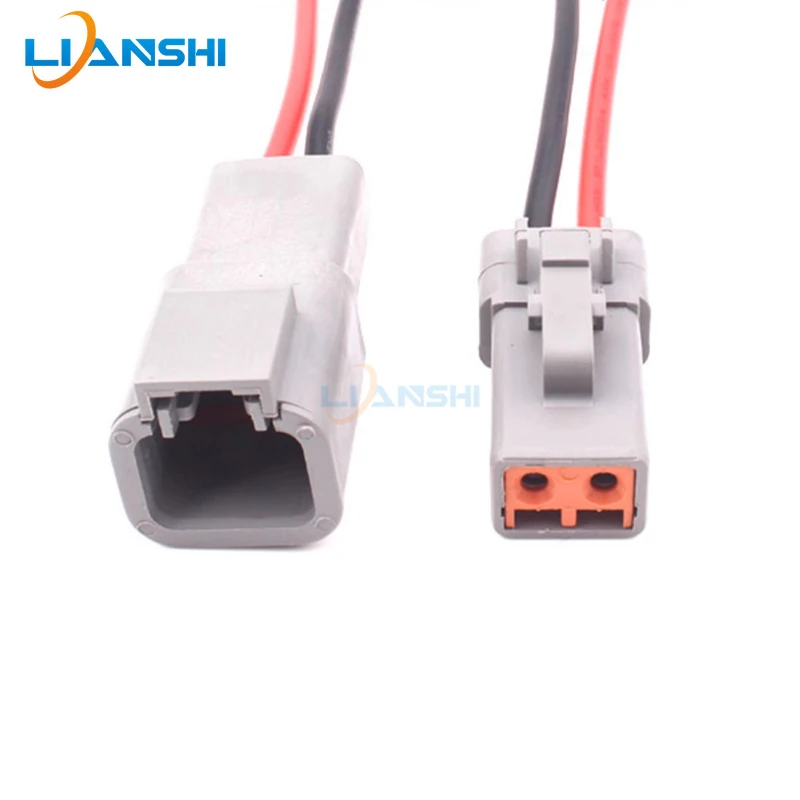 Wiring harness connector DTP06-2S, automotive connector DTP04-2P, high-current spotlight 2.5 square, 2-hole with wire
Wiring harness connector DTP06-2S, automotive connector DTP04-2P, high-current spotlight 2.5 square, 2-hole with wire