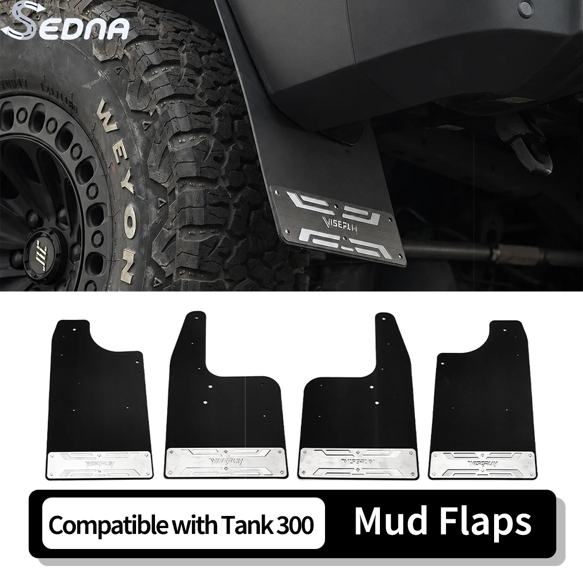 Car Mud Flaps Splash Guards Fender Flares for Tank 300 2021-2025 Off-Road Wheel Arch Mudguard with Metal Washer Trim Accessories
Car Mud Flaps Splash Guards Fender Flares for Tank 300 2021-2025 Off-Road Wheel Arch Mudguard with Metal Washer Trim Accessories
