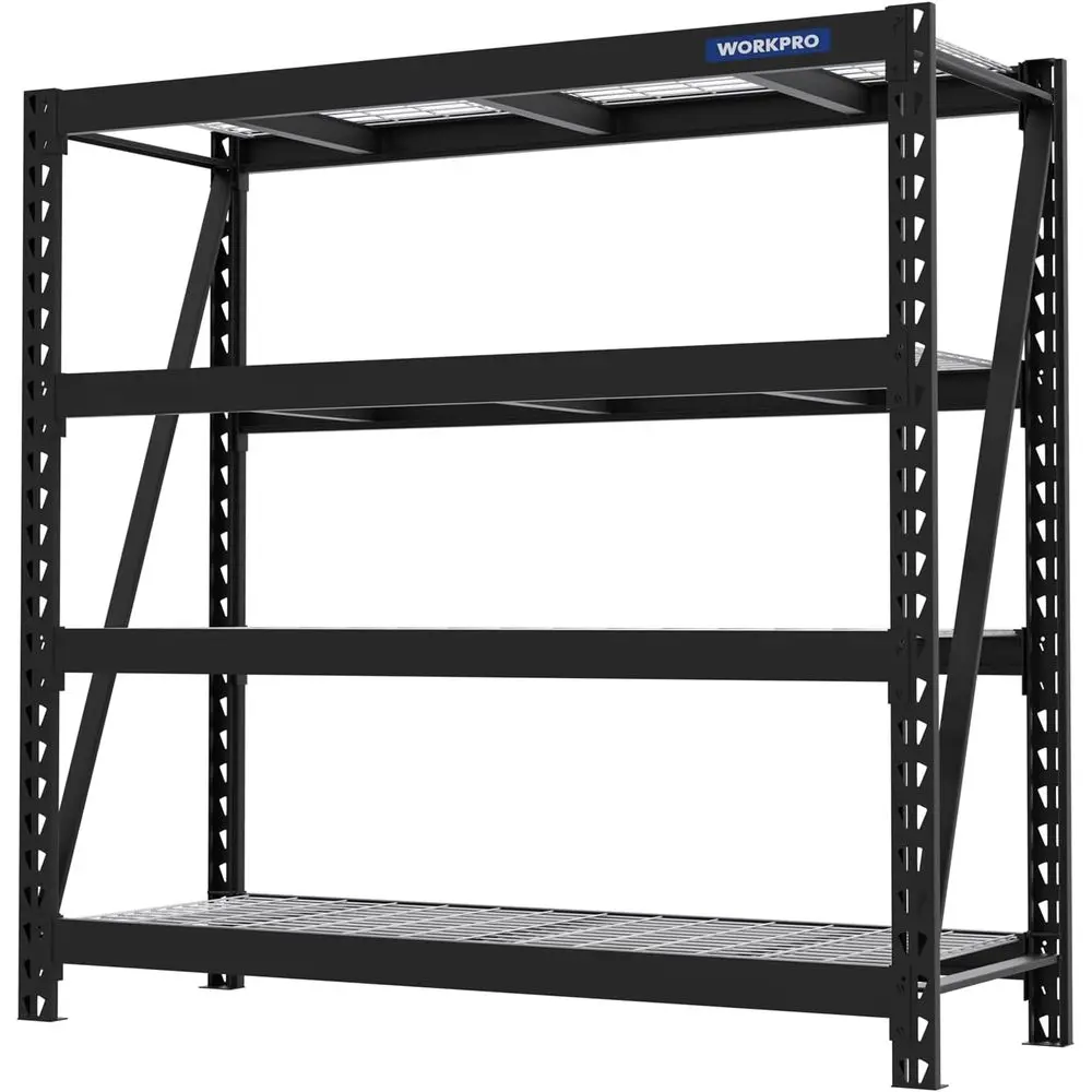 Industrial-Grade 68W x 24D x 65H Metal Shelving, 7200 lbs Capacity, Ideal for Storage in Garages, Workshops, and Warehouses, Bla
Industrial-Grade 68W x 24D x 65H Metal Shelving, 7200 lbs Capacity, Ideal for Storage in Garages, Workshops, and Warehouses, Bla
