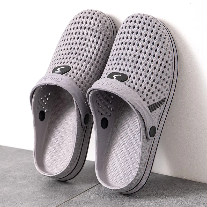 Comfortable Soft Anti-Slip Men's Sandals Slip-On Beach Shoes New Two-Way Hole Hole Shoes Casual Mesh Slippers Summer Trend
Comfortable Soft Anti-Slip Men's Sandals Slip-On Beach Shoes New Two-Way Hole Hole Shoes Casual Mesh Slippers Summer Trend