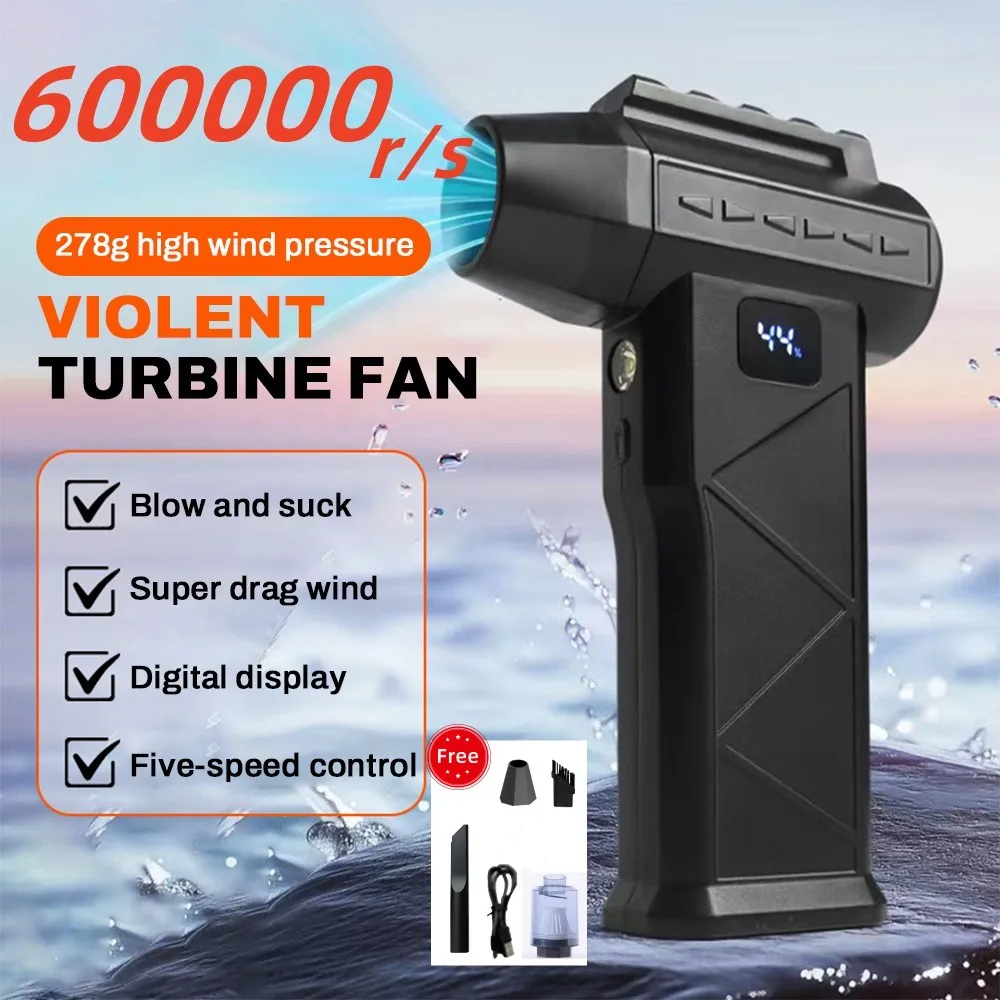 C3 Turbo Jet Blower 600000RPM Powerful Air Blower Brushless Motor Turbo Fan Wind Speed 52m/s 8000mAh Souffleur Air Puissant
C3 Turbo Jet Blower 600000RPM Powerful Air Blower Brushless Motor Turbo Fan Wind Speed 52m/s 8000mAh Souffleur Air Puissant