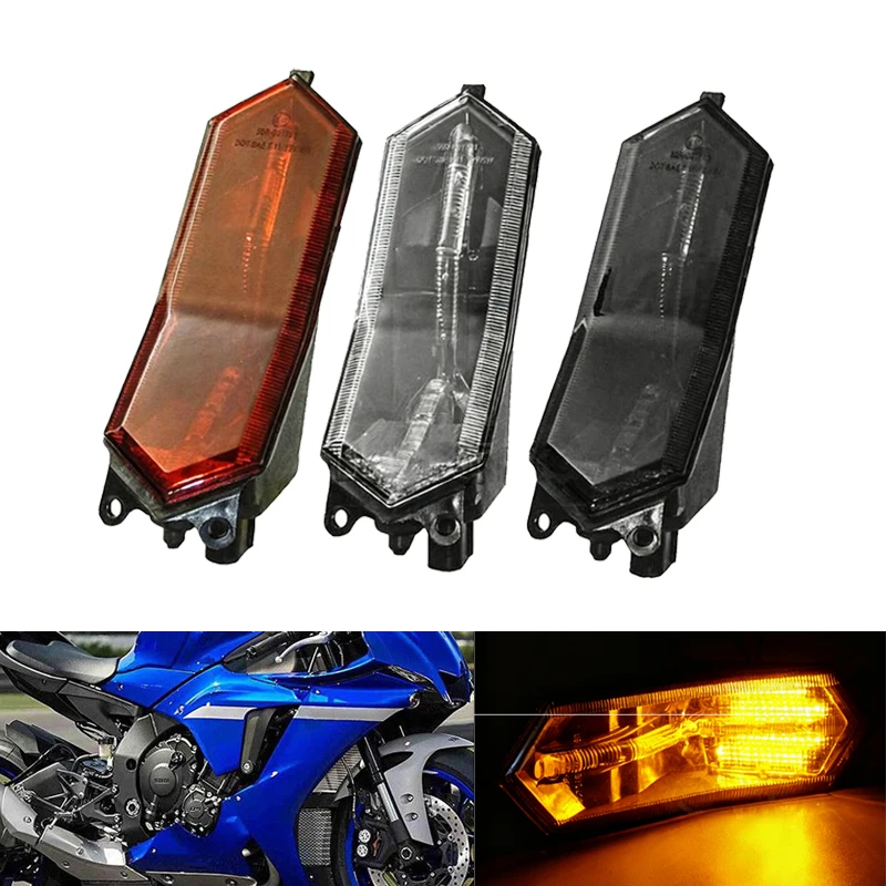 Для Yamaha YZF R1 R6 R7 YZF-R1M R1S YZF-R7 2015-2023 мотоциклетный светодиодный задний фонарь, задний тормозной сигнал поворота, встроенный задний фонарь
Для Yamaha YZF R1 R6 R7 YZF-R1M R1S YZF-R7 2015-2023 мотоциклетный светодиодный задний фонарь, задний тормозной сигнал поворота, встроенный задний фонарь