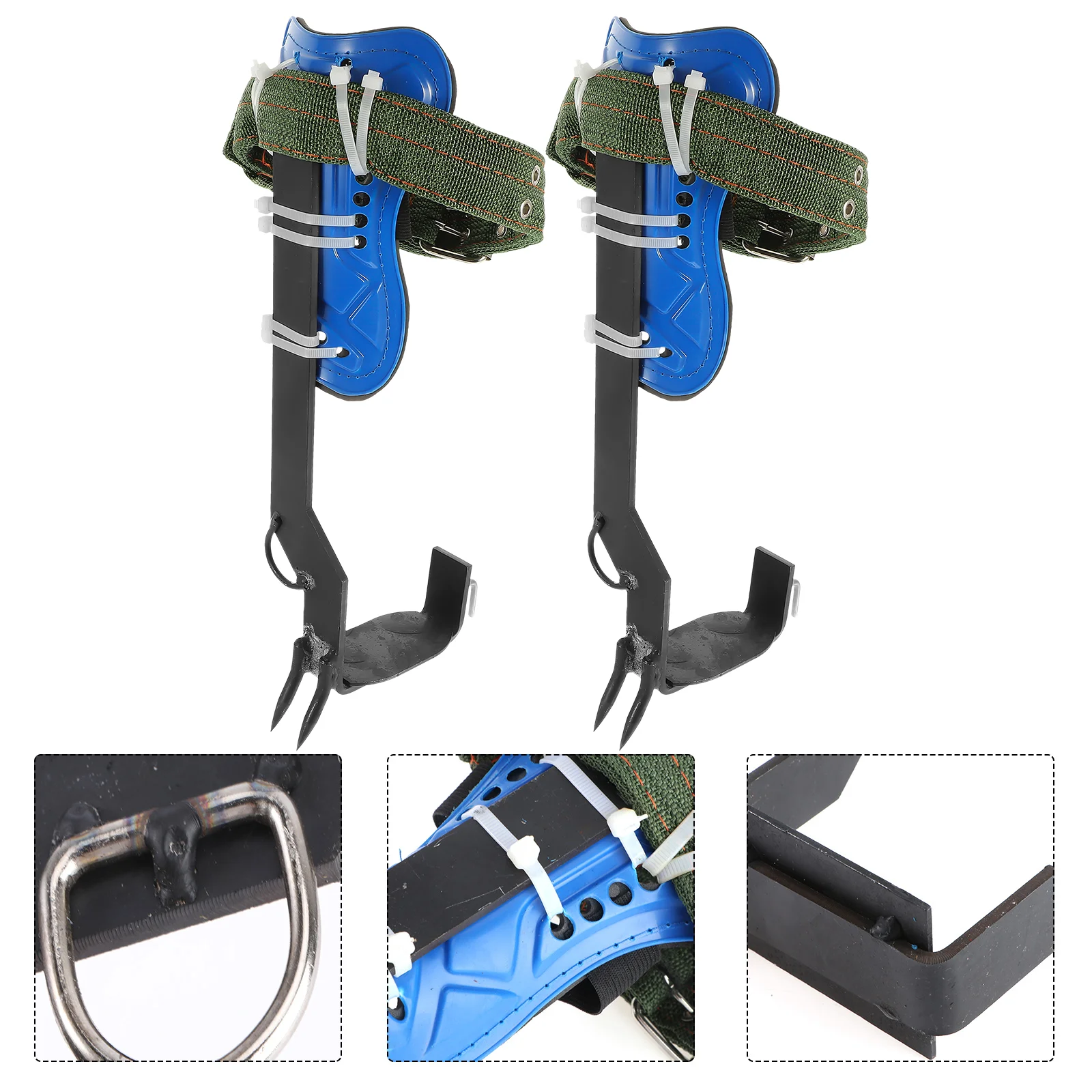 Tree Climbing Shoes Easy to Insert Spikes Tool Random Color Band Gear Iron Pole 
Tree Climbing Shoes Easy to Insert Spikes Tool Random Color Band Gear Iron Pole