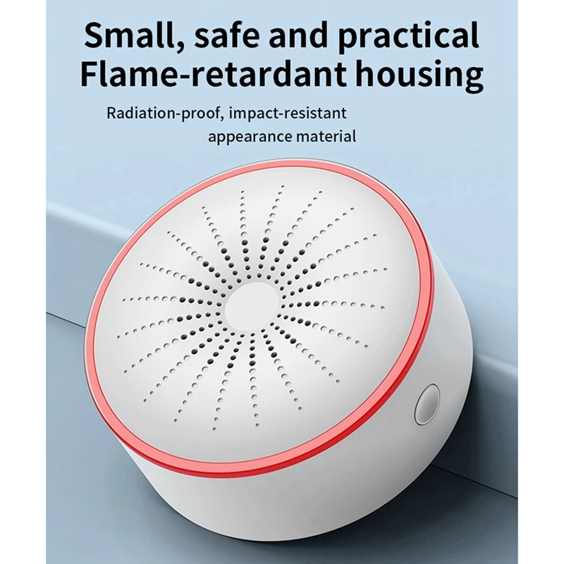Sound light probe Tuya Smart Home Wireless Alarm System Sound and Light Alarm Sensor
Sound light probe Tuya Smart Home Wireless Alarm System Sound and Light Alarm Sensor