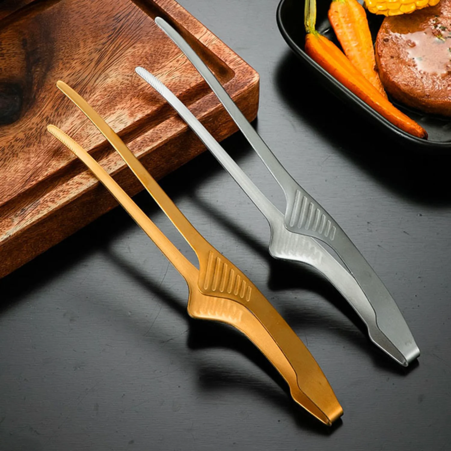 2-Pack 9.4-Inch Stainless Steel BBQ Tongs, Non-Slip Grip Food Clip, Versatile Meat & Ice Clamp, Kitchen Grilling Accessories
2-Pack 9.4-Inch Stainless Steel BBQ Tongs, Non-Slip Grip Food Clip, Versatile Meat & Ice Clamp, Kitchen Grilling Accessories