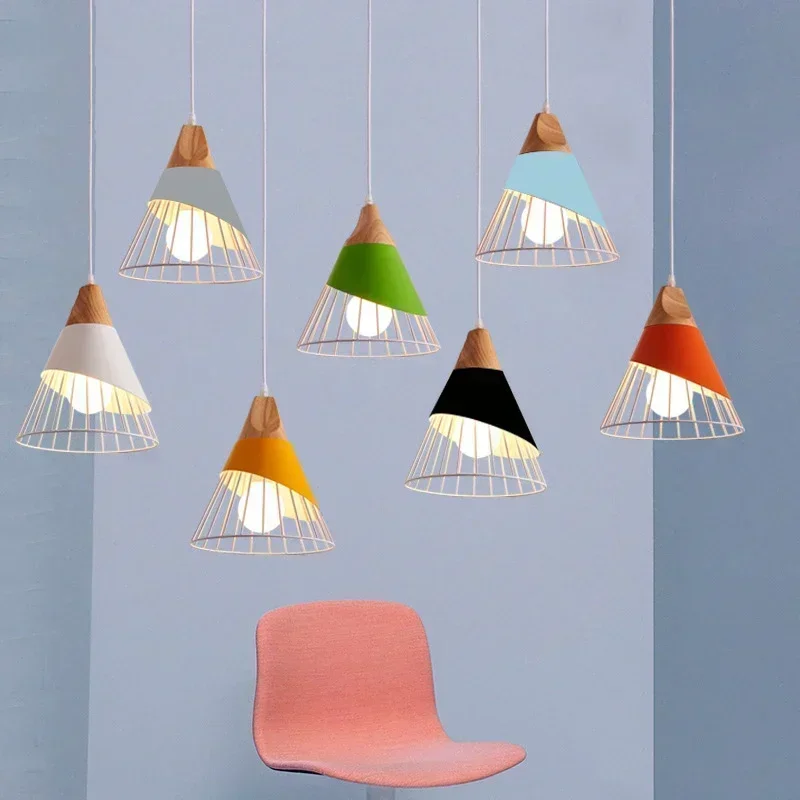 Multicolor Café Restaurant Wood Chandelier Iron Art Hanging Lights Pendant Lamp E27 Ceiling Nordic Modern Home Decor Appliance
Multicolor Café Restaurant Wood Chandelier Iron Art Hanging Lights Pendant Lamp E27 Ceiling Nordic Modern Home Decor Appliance
