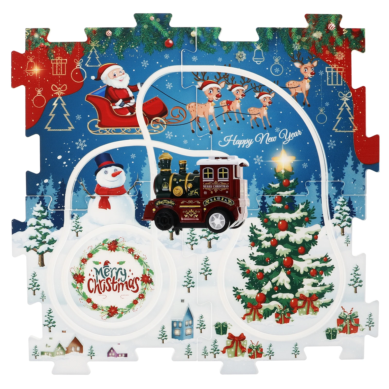 New Christmas Train Track Puzzle Toy DIY Assembling Electric Rail Car Scene Educational Wooden Toys Puzzle Track
New Christmas Train Track Puzzle Toy DIY Assembling Electric Rail Car Scene Educational Wooden Toys Puzzle Track