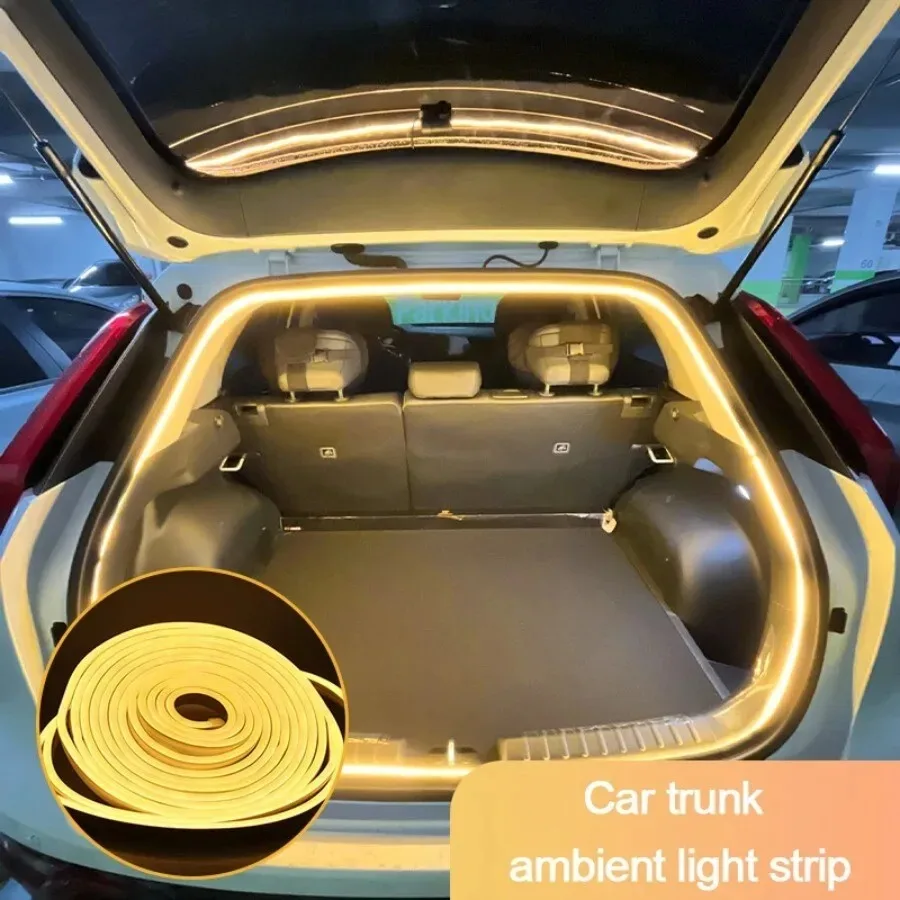 12V Car High Brightness Trunk Lighting Ambient Light Car Interior Flowing LED Lamp Wiring Automatic Sensing Tailgate Light Strip
12V Car High Brightness Trunk Lighting Ambient Light Car Interior Flowing LED Lamp Wiring Automatic Sensing Tailgate Light Strip