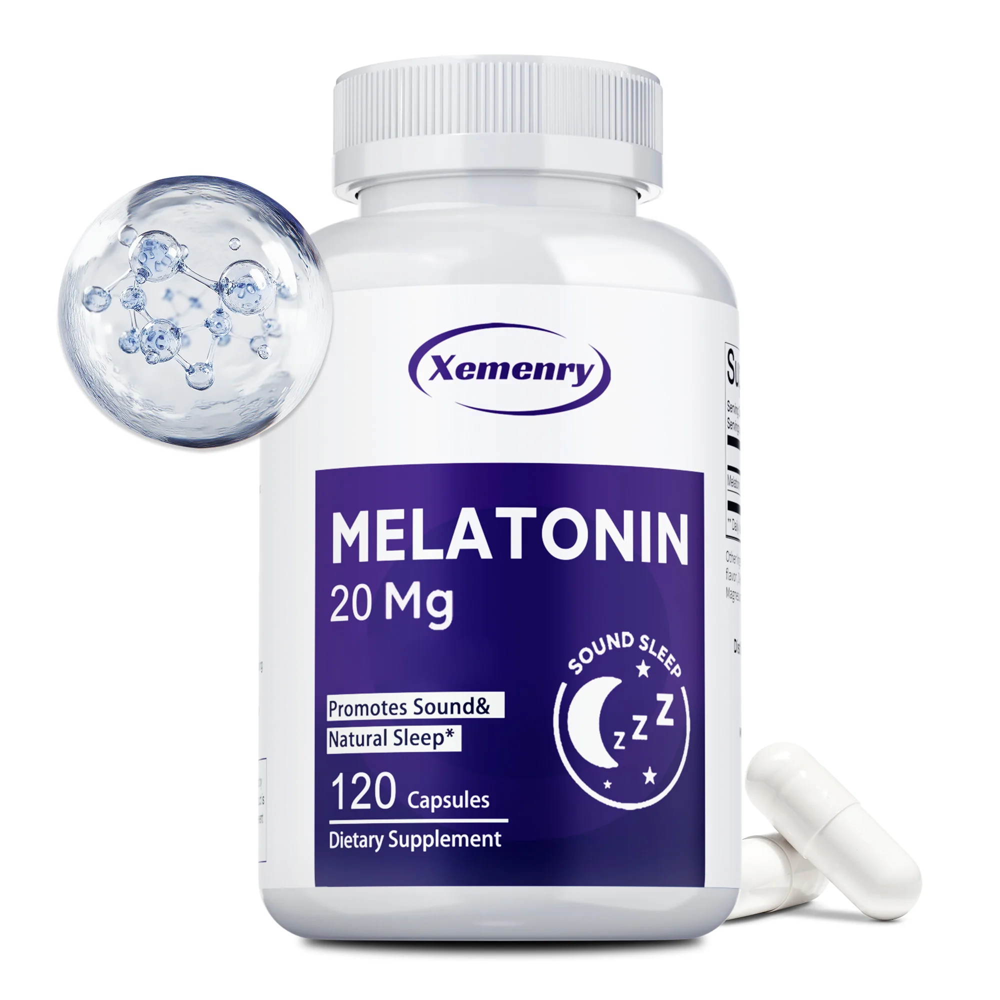 Melatonin 20 Mg - Regulate Rhythm, Relieves Anxiety and Stress, Improve Mood, Improves Insomnia, Promotes Deep Sleep
Melatonin 20 Mg - Regulate Rhythm, Relieves Anxiety and Stress, Improve Mood, Improves Insomnia, Promotes Deep Sleep