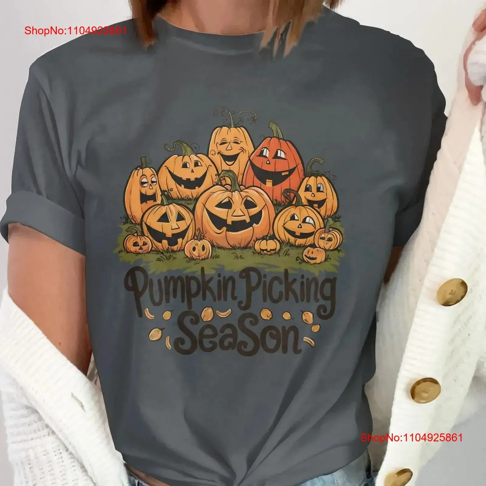 Funny Pumpkin Picking Season T Shirt Cute Halloween Jack O' Lanterns Fall Harvest Patch Spooky Seasonal Clothing vintage homme
Funny Pumpkin Picking Season T Shirt Cute Halloween Jack O' Lanterns Fall Harvest Patch Spooky Seasonal Clothing vintage homme