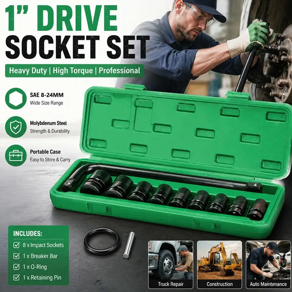 Auto Repair Combination Socket Set Socket Air Tool Set For Repairing Large, Medium And Small Bolts Car Repair Tool Kit
Auto Repair Combination Socket Set Socket Air Tool Set For Repairing Large, Medium And Small Bolts Car Repair Tool Kit