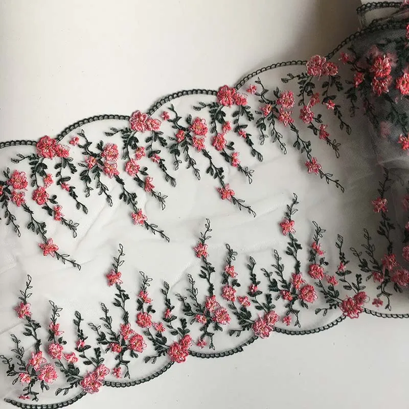 20Yards Two Tones Embroidered Lace Trimmings For Sewing Underwear Costume Bra Dress Clothes Accessories 
20Yards Two Tones Embroidered Lace Trimmings For Sewing Underwear Costume Bra Dress Clothes Accessories