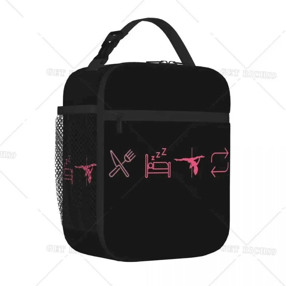 Eat, Sleep, Pole Dance, Repeat Print Insulated Lunch Bags Thermal Cooler Lunch Box with Side Pocket for Woman Kids Work School
Eat, Sleep, Pole Dance, Repeat Print Insulated Lunch Bags Thermal Cooler Lunch Box with Side Pocket for Woman Kids Work School