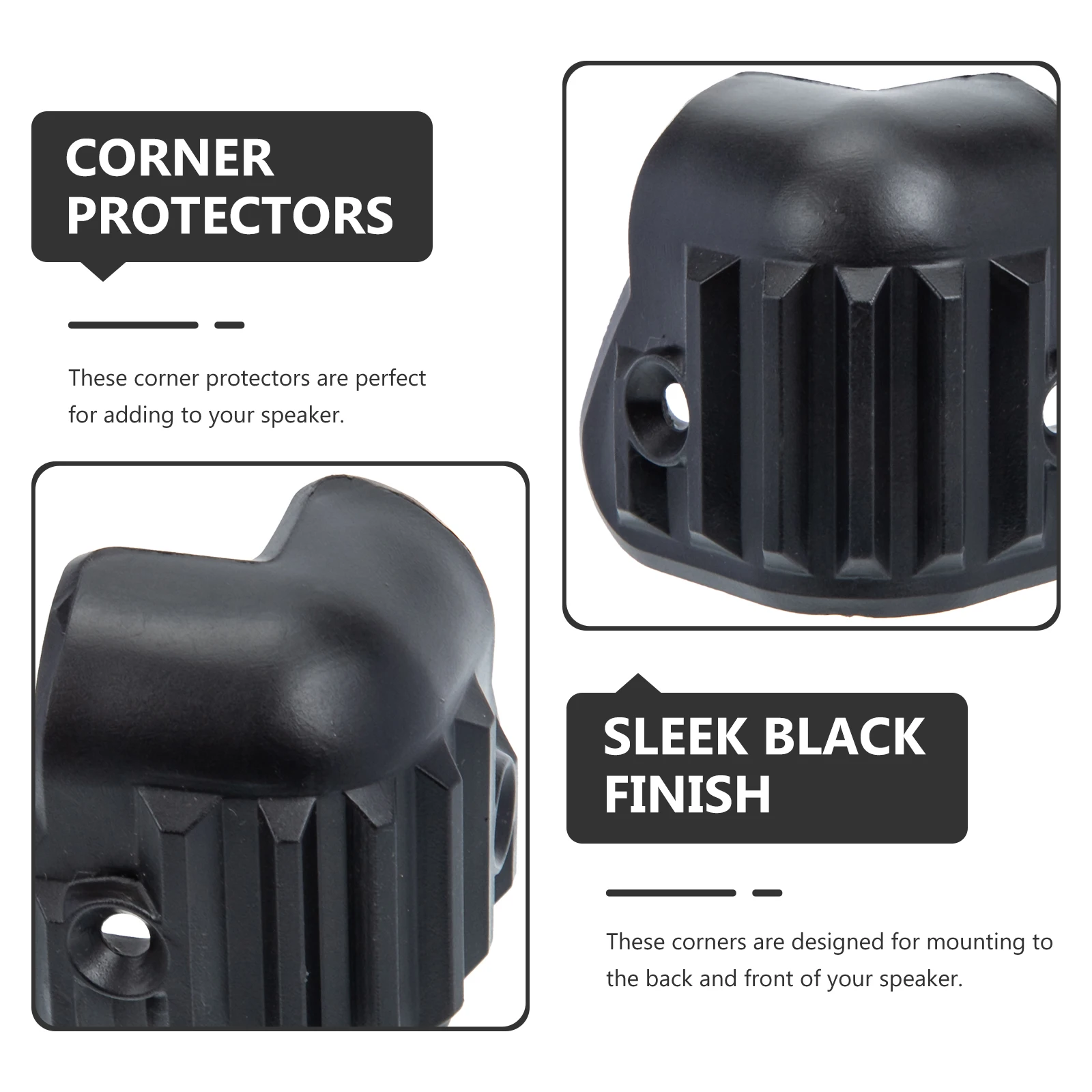 16pcs Speaker Corner Protectors Black Plastic Wrap Angle Furniture Sound Dampening Cabinet AntiCollision Corners Stage Safety
16pcs Speaker Corner Protectors Black Plastic Wrap Angle Furniture Sound Dampening Cabinet AntiCollision Corners Stage Safety