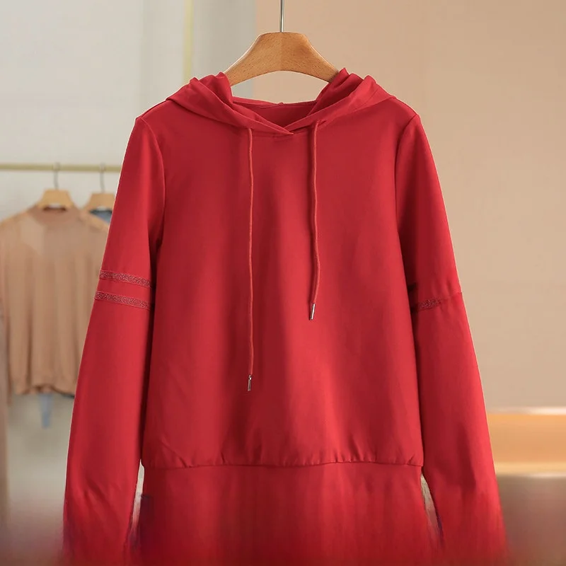 Simple Casual Hoodie Pure Color Loose Fit Women's Sweatshirt Viscose Nylon Spandex Blend Comfortable Spring Fashion New Arrival
Simple Casual Hoodie Pure Color Loose Fit Women's Sweatshirt Viscose Nylon Spandex Blend Comfortable Spring Fashion New Arrival
