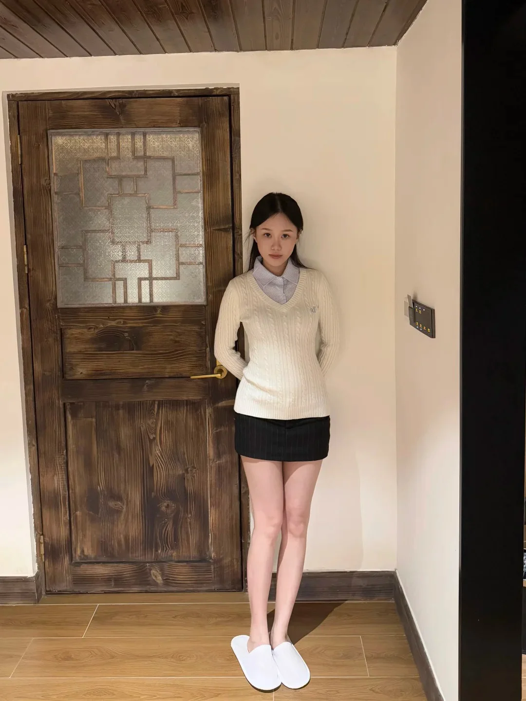 Korean Style Soft School Wind Striped Shirt Collar Knitted Sweater Women Spring Autumn Winter Waist Cinching Slimming Beautif...
Korean Style Soft School Wind Striped Shirt Collar Knitted Sweater Women Spring Autumn Winter Waist Cinching Slimming Beautif...