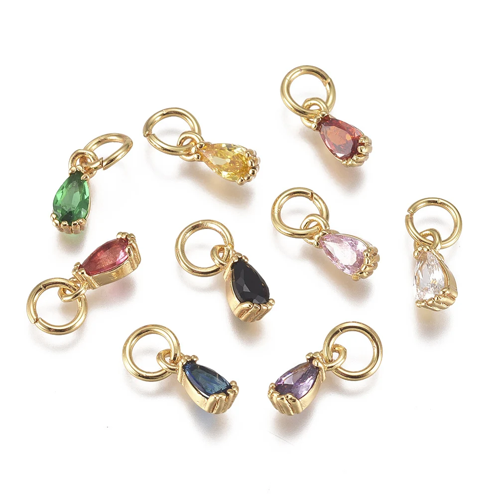 20pcs Brass Micro Pave Cubic Zirconia Charms Faceted Waterdrop Pendants For DIY Necklace Earrings Jewelry Making
20pcs Brass Micro Pave Cubic Zirconia Charms Faceted Waterdrop Pendants For DIY Necklace Earrings Jewelry Making